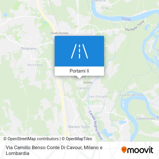 Mappa Via Camillo Benso Conte Di Cavour