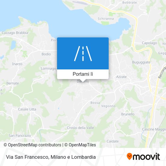 Mappa Via San Francesco
