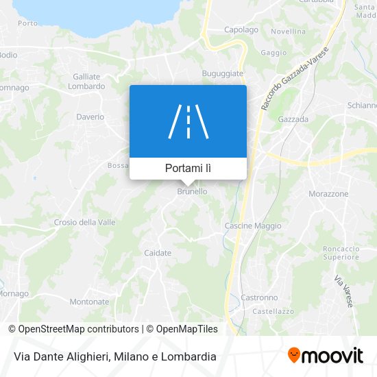 Mappa Via Dante Alighieri