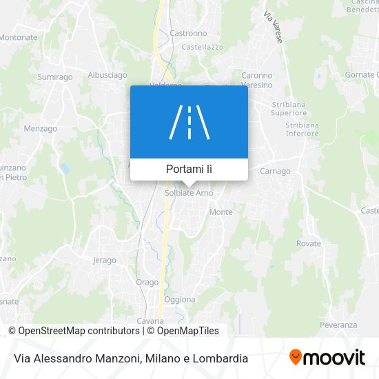 Mappa Via Alessandro Manzoni