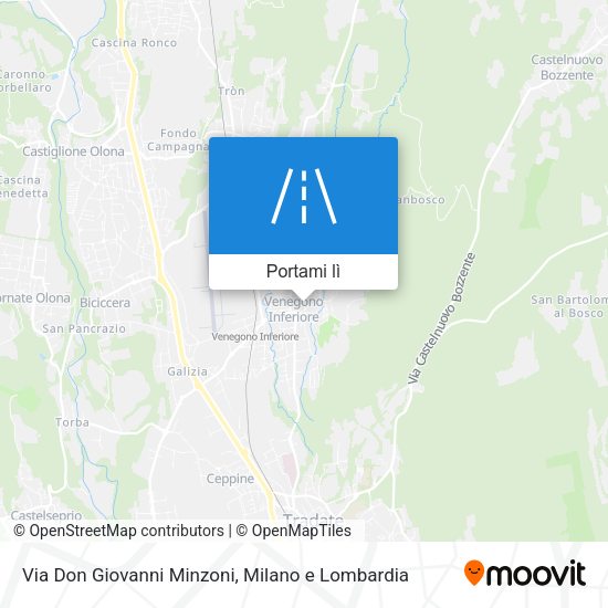 Mappa Via Don Giovanni Minzoni