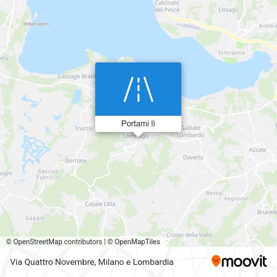 Mappa Via Quattro Novembre