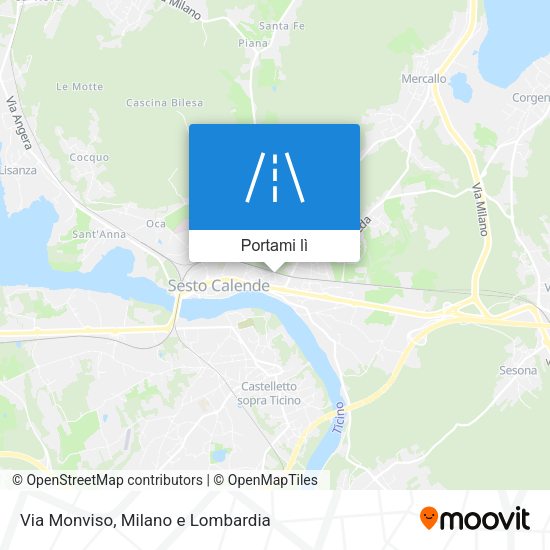 Mappa Via Monviso