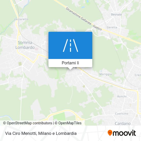 Mappa Via Ciro Menotti