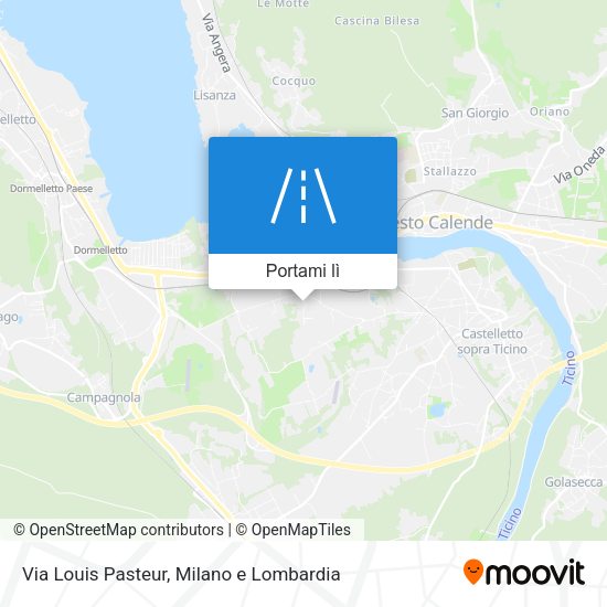 Mappa Via Louis Pasteur