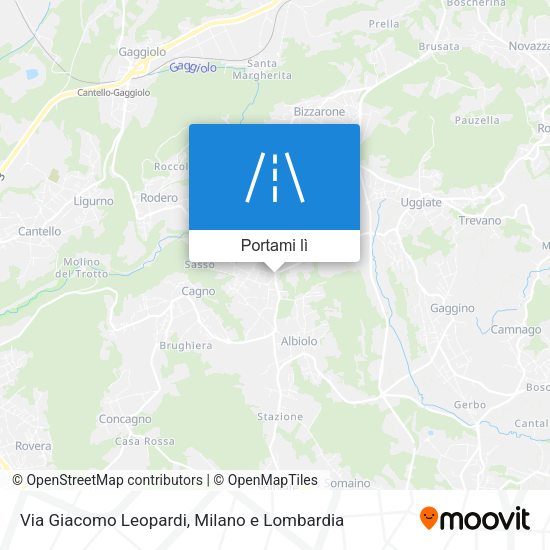 Mappa Via Giacomo Leopardi