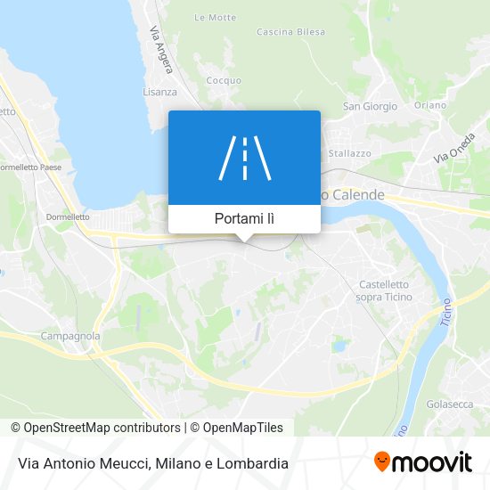 Mappa Via Antonio Meucci