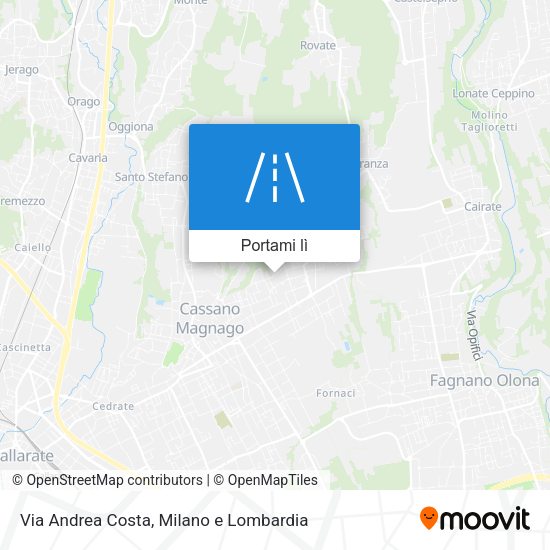 Mappa Via Andrea Costa