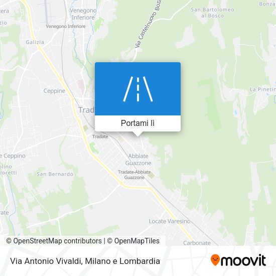Mappa Via Antonio Vivaldi