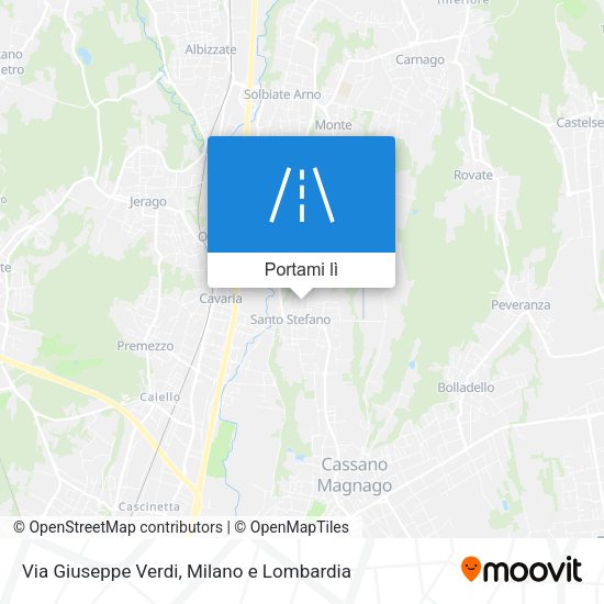 Mappa Via Giuseppe Verdi