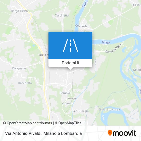 Mappa Via Antonio Vivaldi