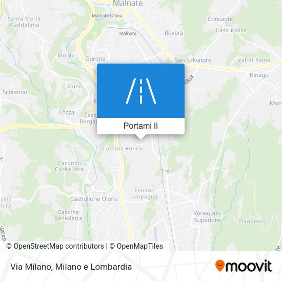 Mappa Via Milano