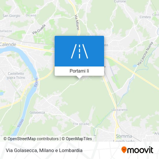 Mappa Via Golasecca