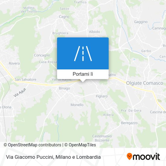 Mappa Via Giacomo Puccini