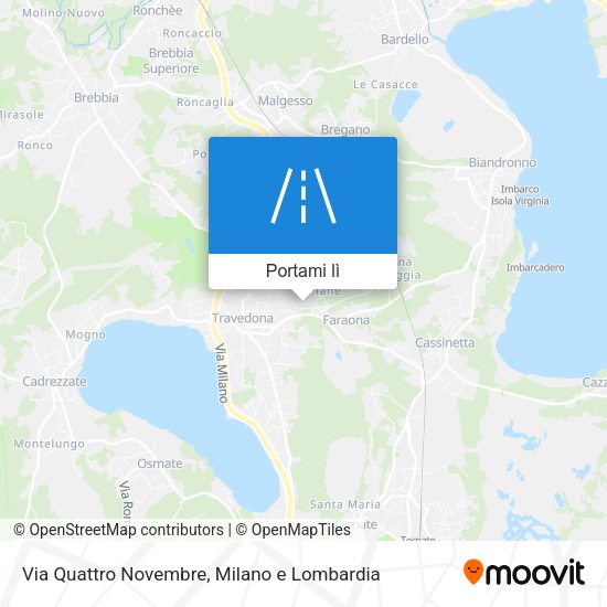 Mappa Via Quattro Novembre
