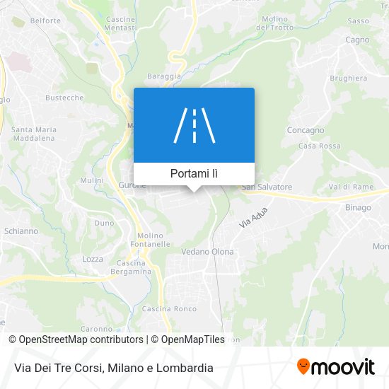 Mappa Via Dei Tre Corsi