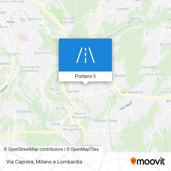 Mappa Via Caprera