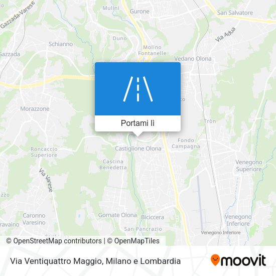 Mappa Via Ventiquattro Maggio