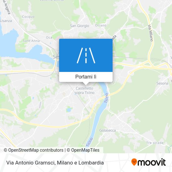 Mappa Via Antonio Gramsci