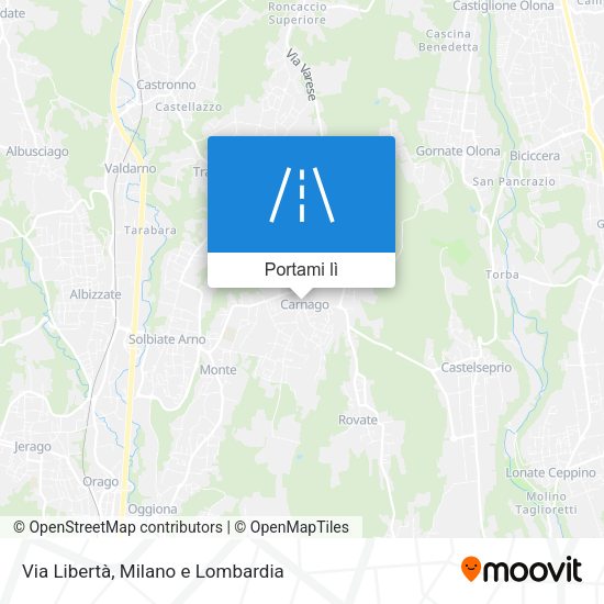 Mappa Via Libertà