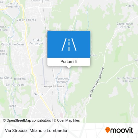 Mappa Via Streccia