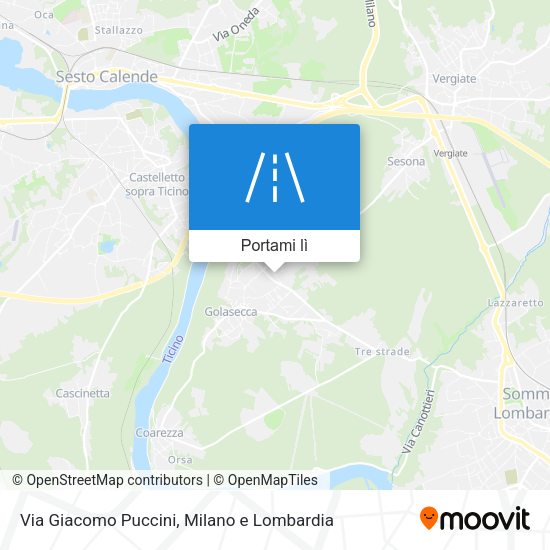 Mappa Via Giacomo Puccini