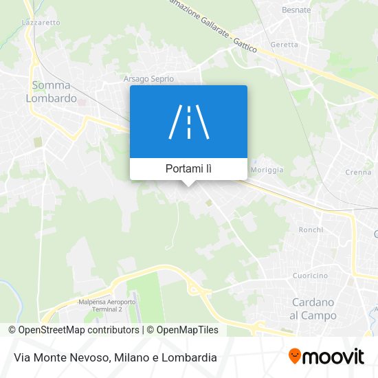 Mappa Via Monte Nevoso