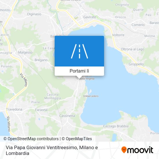 Mappa Via Papa Giovanni Ventitreesimo