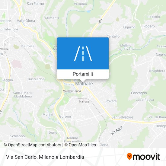 Mappa Via San Carlo