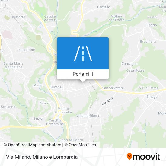 Mappa Via Milano