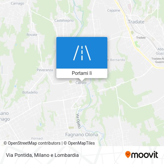 Mappa Via Pontida