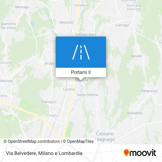 Mappa Via Belvedere