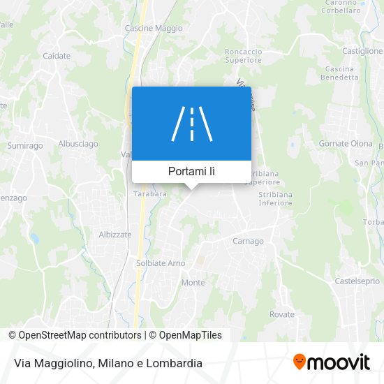 Mappa Via Maggiolino