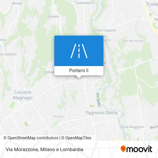 Mappa Via Morazzone