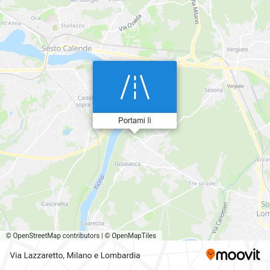 Mappa Via Lazzaretto