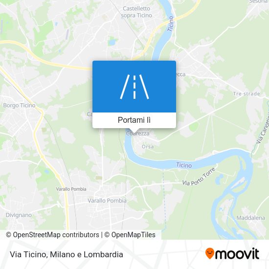 Mappa Via Ticino