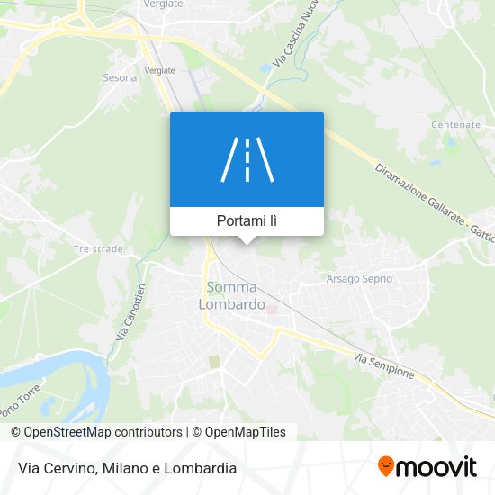 Mappa Via Cervino