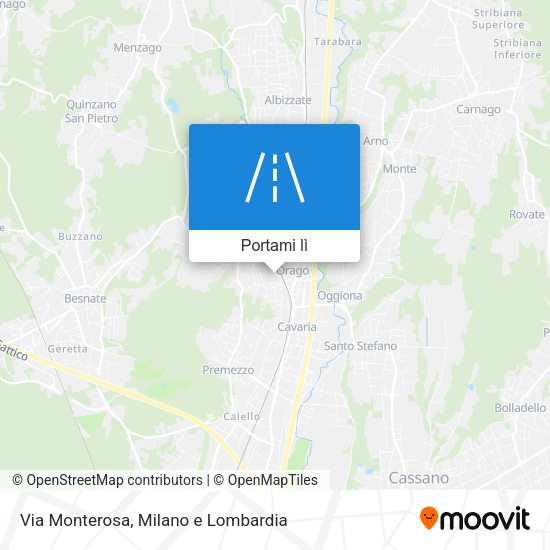 Mappa Via Monterosa