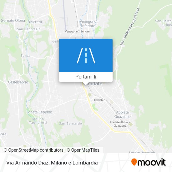 Mappa Via Armando Diaz