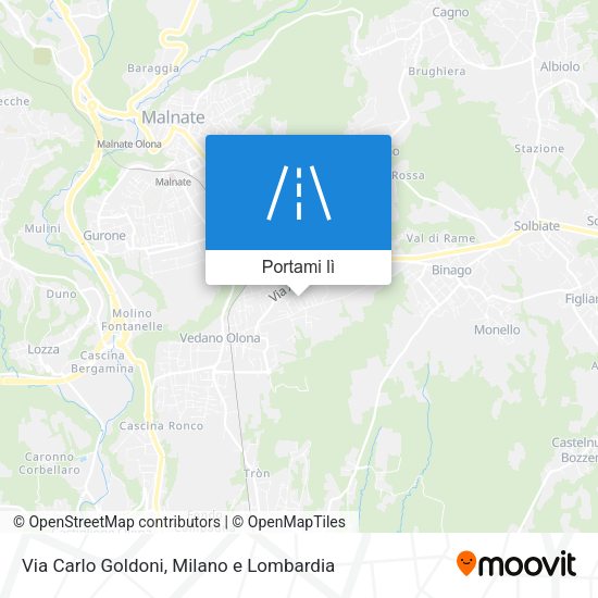Mappa Via Carlo Goldoni