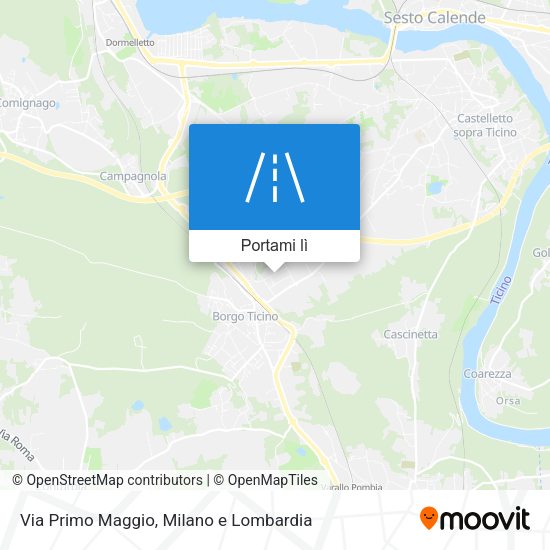 Mappa Via Primo Maggio