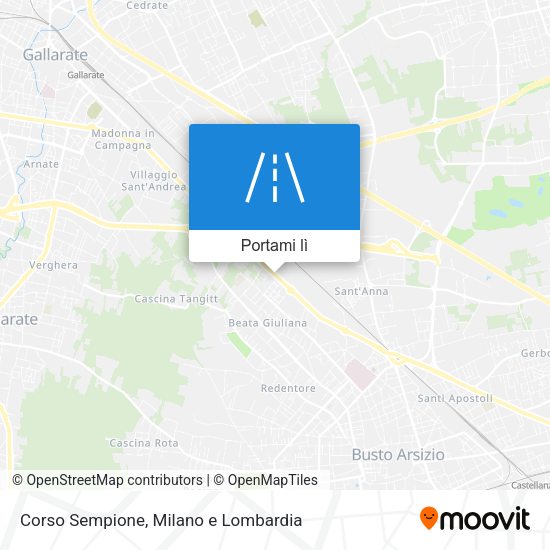 Mappa Corso Sempione