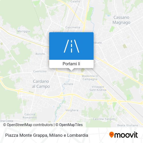 Mappa Piazza Monte Grappa