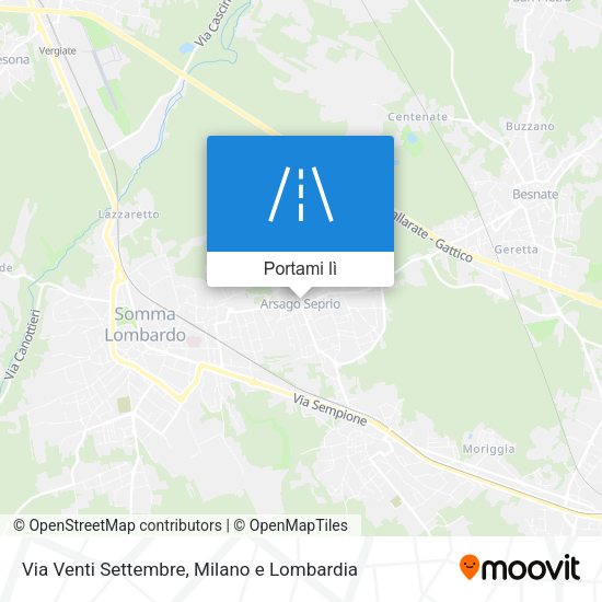 Mappa Via Venti Settembre