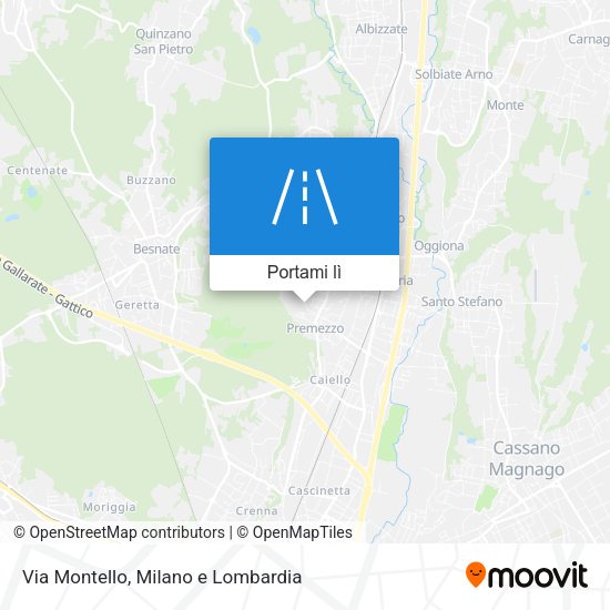 Mappa Via Montello