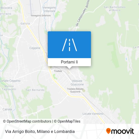 Mappa Via Arrigo Boito