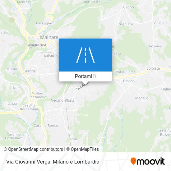 Mappa Via Giovanni Verga