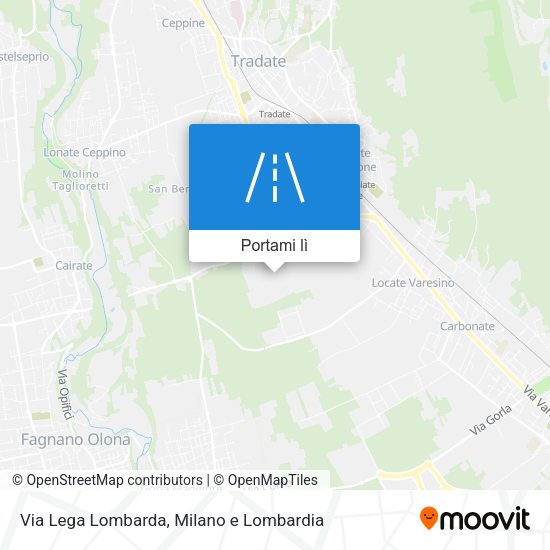 Mappa Via Lega Lombarda