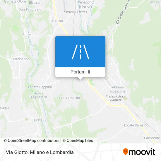 Mappa Via Giotto
