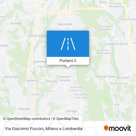 Mappa Via Giacomo Puccini
